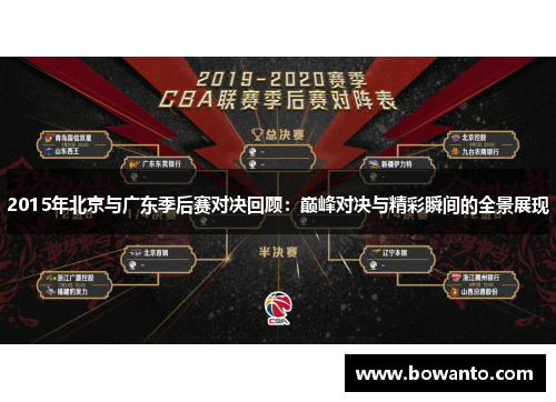 2015年北京与广东季后赛对决回顾：巅峰对决与精彩瞬间的全景展现